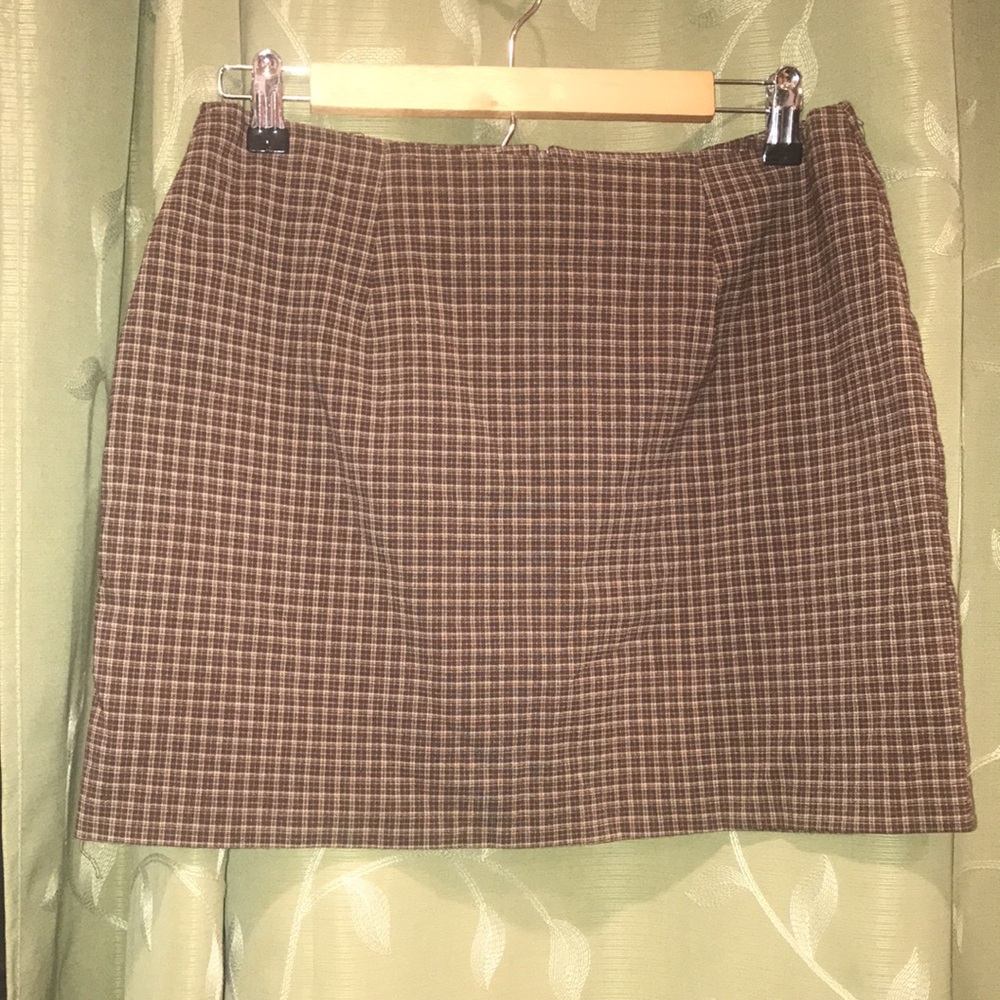 Vintage Brown Mini Skirt